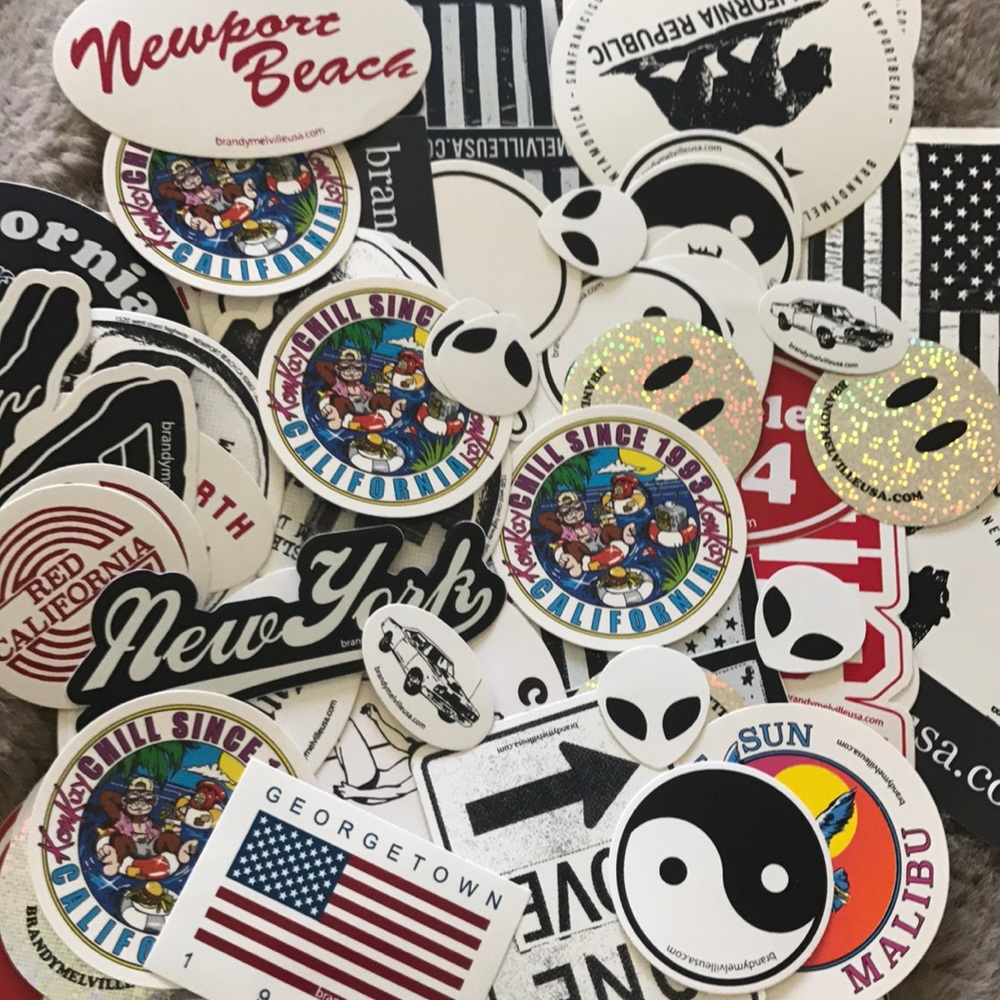 80 random Brandy Melville stickers